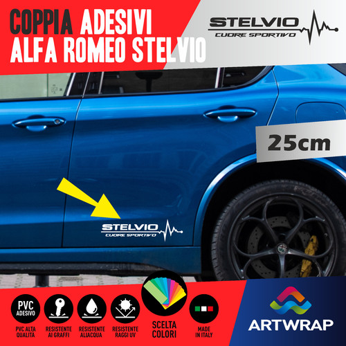 Coppia adesivi sticker alfa - sticker,