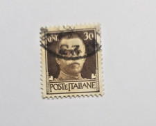 POSTE ITALIANE- 1  FRANCOBOLLO - CENT.  30 -REGNO -VITT. EMANUELE III -RARO -4+
