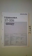 Toshiba st-335 manuale di