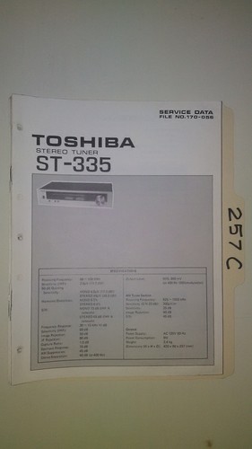 Toshiba 335 manuale di - toshiba,