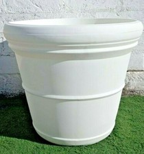 VASO TONDO DOPPIO BORDO LISCIO IN RESINA GIARDINO, ESTERNO O INTERNO DA 90 CM