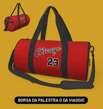 Borsa da Palestra Chicago Bulls 23 Jordan Basket Borsa Da Viaggio Calcio Sport