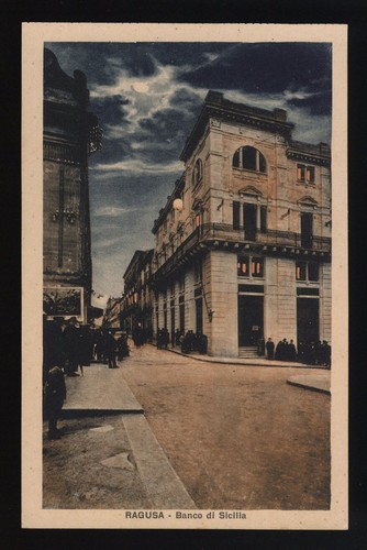 Cartolina ragusa banco - cartolina,