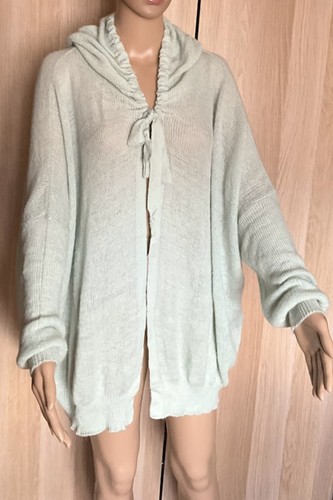 Cardigan con cappuccio