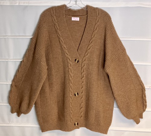 Maglione cardigan oversize