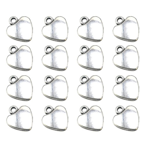 50pz ciondoli cuore pesca lega - 50pz,