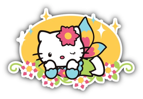 Adesivo hello kitty - kitty, cartone