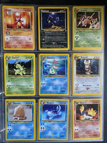 Lotto carte pokemon - carte, neo