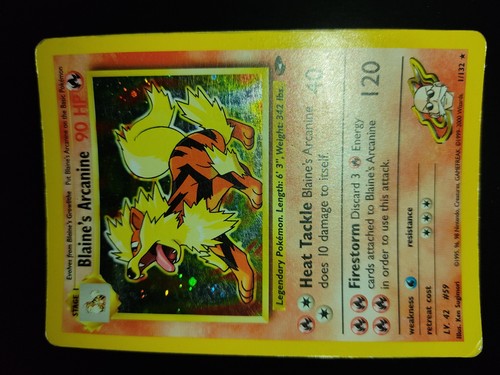 Pokémon blaine arcanine - pokémon,