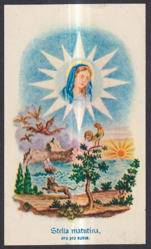 Santino antico madonna - santino,