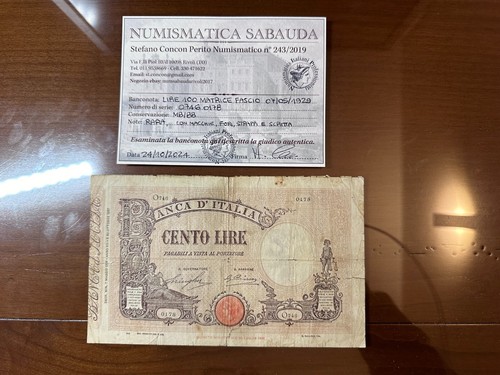 Regno italia lire 100 - d',