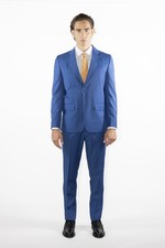 Abito uomo drop 4  sartoriale 2 bottoni royal in pura lana