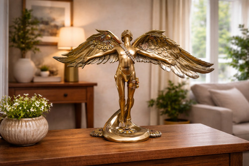Statua alata resina - alata, in