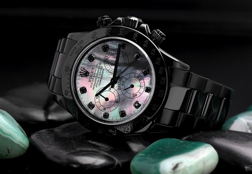 Rolex daytona black - daytona, mop
