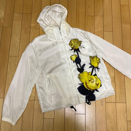 Parka prada bianco nylon - bianco,