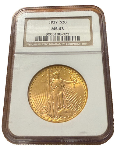 1927 oro 20 - dollari, ngc