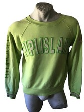 HYDROGEN PIPI ISLAND FELPA DA UOMO GIROCOLLO VERDE JUMPER  COTONE SIZE M
