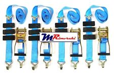 CINGHIE DI CARICO 50 MM PER RIMORCHIO O VEICOLO CON TRIPLO GANCIO E CRICCHETTO