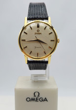 OMEGA "GENÉVE" - Orologio Uomo - Oro Giallo 750 / Pelle - Automatico