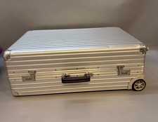 Rimowa - Valigia da viaggio trolley alluminio guscio rigido argento custodia rigida 70 litri