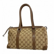 Borsa a tracolla Gucci Gg in tela marrone argento vintage autentica