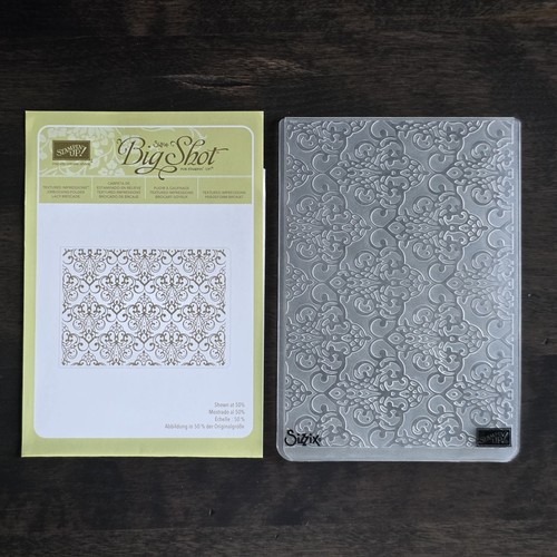 Stampin lacy brocade - lacy,