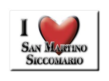 Calamita San Martino Siccomario (PV) - Lombardia Magnete Souvenir Italia