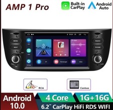 RADIO 2 DIN 7" PER FIAT PUNTO EVO ANDROID GPS BLUETOOTH NAVIGATORE WI-FI CARPLAY