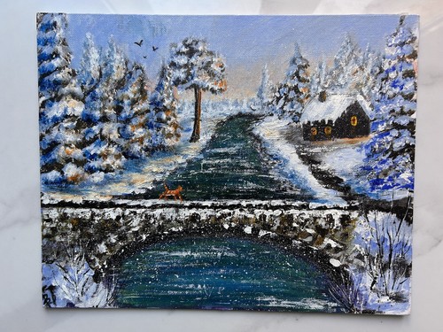 Quadro acrilico tela fatto - su, tela,