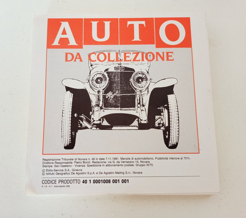 Schede auto collezione - schede,