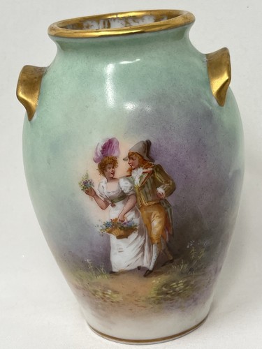 Antico vaso porcellana dipinto