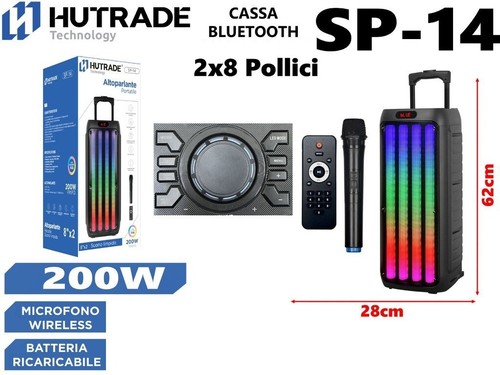 Cassa amplificata 200w - sp-14,