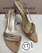 SANDALI BAGATT GIOIELLO in RASO DI SETA ORO