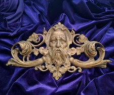 Antico frontone camino ottone