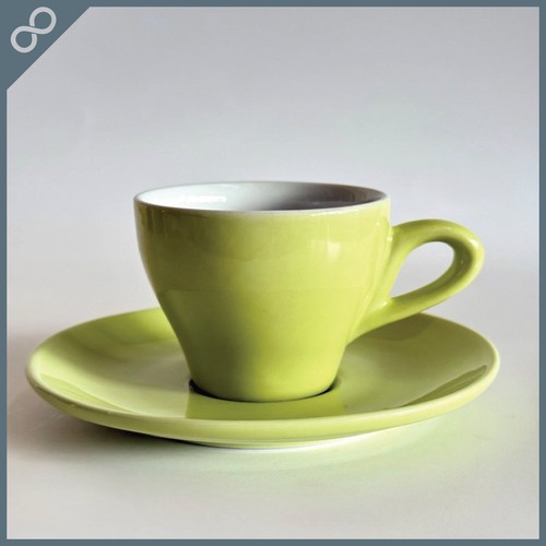 Tazza piattino ikea verde - e,