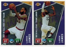 NBA Adrenalyn 2018-19 Lot 2 Cards Lebron James LA Lakers C4 C30