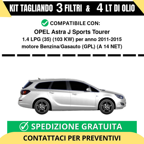 Tagliando per opel - per, j