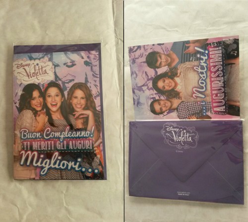 Biglietto auguri violetta - biglietto,