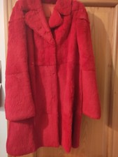 pellicia di lapin rossa, usato