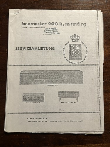 Bang olufsen beomaster 900k - olufsen,