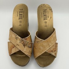 Zeppa slip on donna 1° CLASSE ALVIERO MARTINI taglia 38/US 7 Spagna Italia comoda