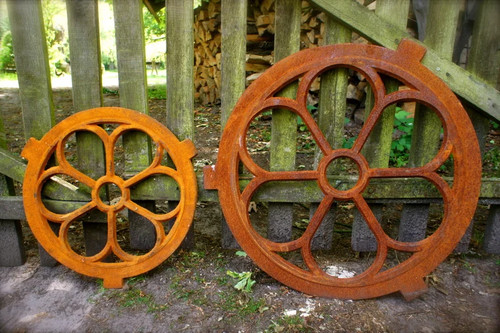 Finestra ferro rotonda ex - finestra, rotonda,