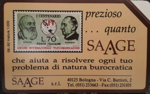 Scheda telefonica saage - *,