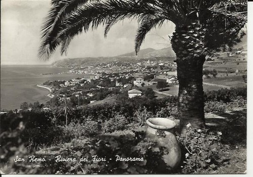 Vecchia cartolina sanremo - vecchia,