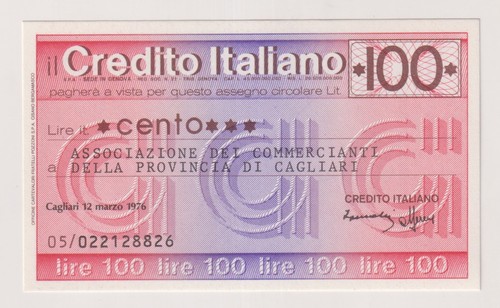 Miniassegni credito italiano - credito,