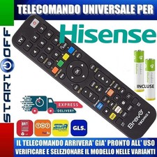 TELECOMANDO HISENSE UNIVERSALE CLICCA SUL TUO MODELLO LO RICEVERAI GIA PRONTO