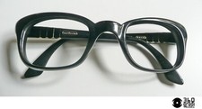 Meflecto Ratti (Persol) 1960s montatura per occhiali vintage celluloide nera