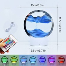 CORNICE DI SABBIA BLU IN MOVIMENTO CON TELECOMANDO VARI COLORI RELAX IDEA REGALO