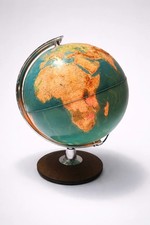 Mappamondo luminoso vintage