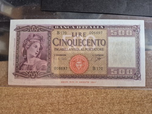 500 lire 1947 molto - 1947, come